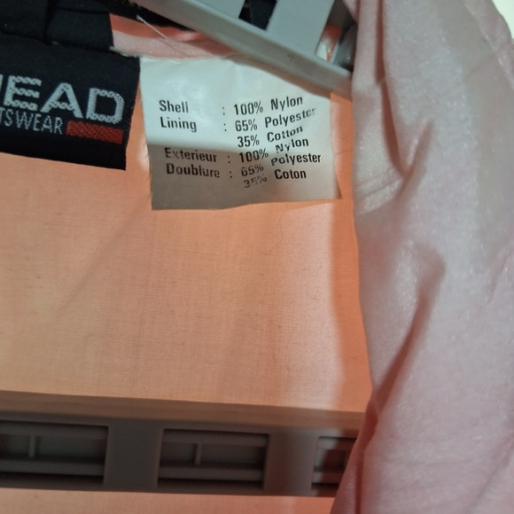 Head Pink and White Women's Windbreaker Jacket. - Picture 4 of 8